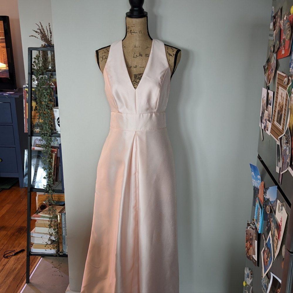 Bridesmaids dress by Alfred Sung - Style: D747 +, size 10, Blush Pink